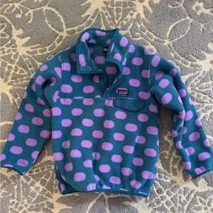 Patagonia Synchilla Teal and Purple Fleece Pullover